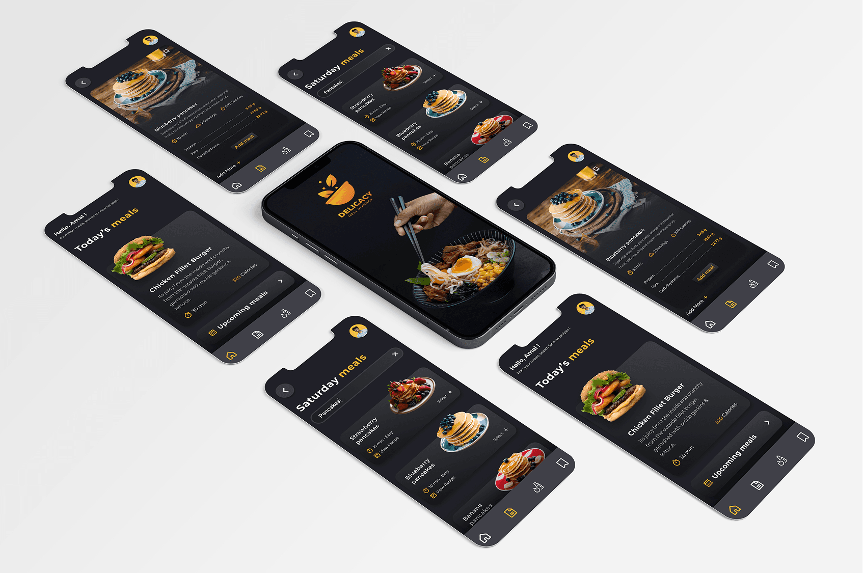 Connected mobile planning screens