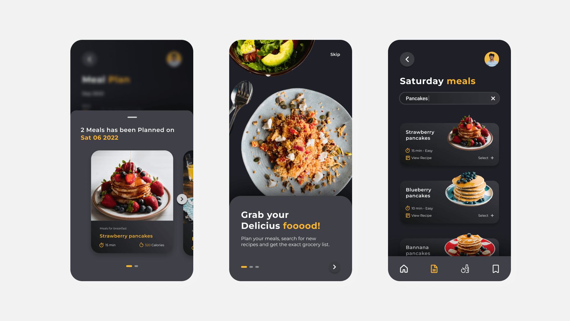 Daily meals, nutrition and planning