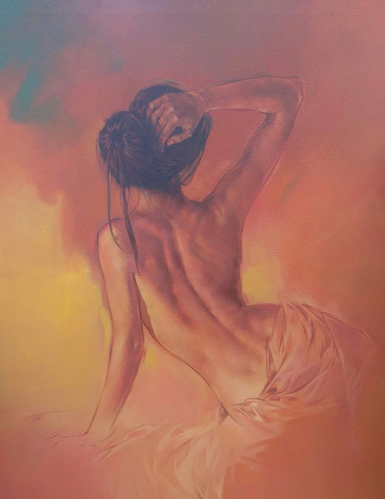 Figure study in warm tones